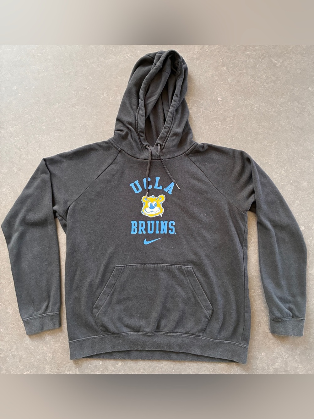 Nike UCLA Bruins Black Crewneck Sweatshirt with Blue & Yellow Logo